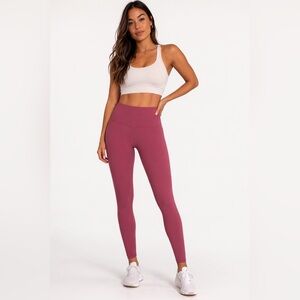 Lululemon High-Rise Leggings Dusty Rose Pink Size 6 Athletic Yoga Pants